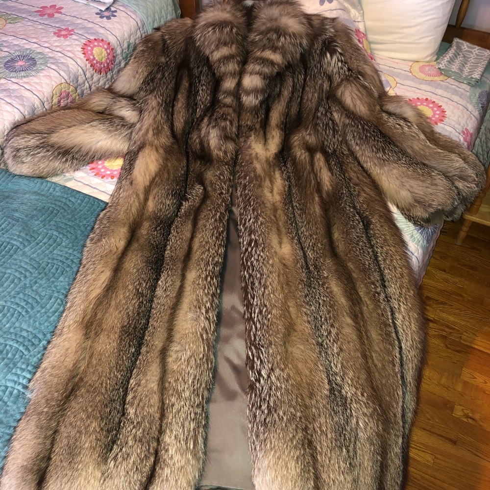 Vintage Real fox fur coat